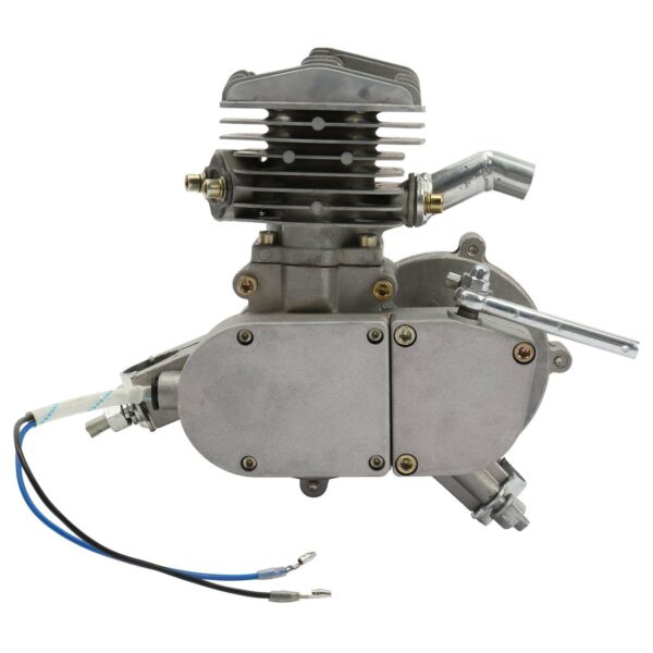 Zimtown 80cc 2-Stroke Engine Kit for 26" Bicycles, Silver White, High-Speed Performance - Image 2